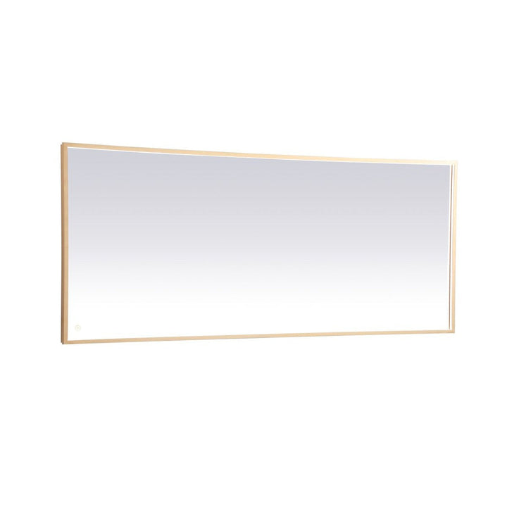 Elegant Lighting MRE63072BR Modern Pier Mirror Brass