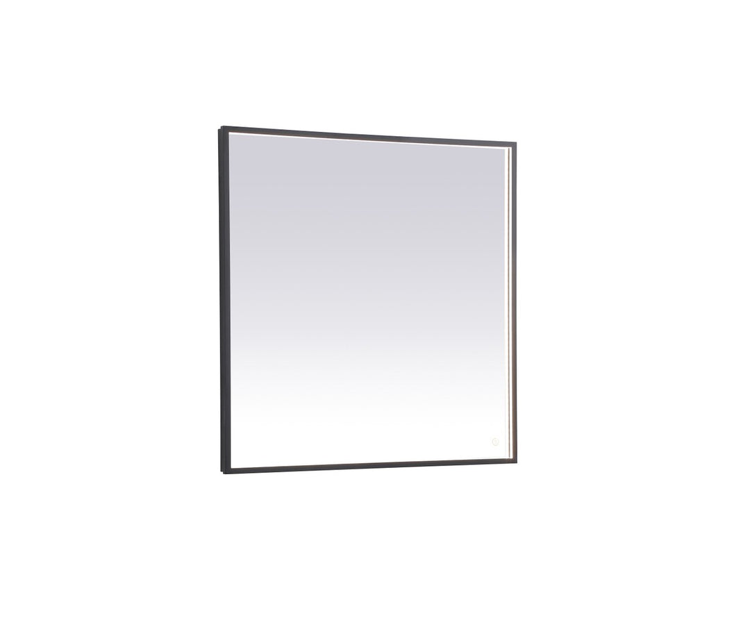 Elegant Lighting MRE63636BK Modern Pier Mirror Black