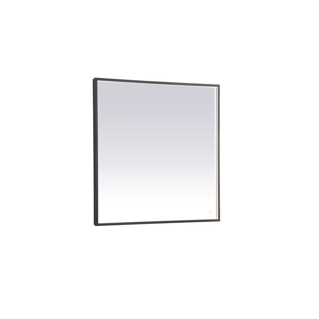 Elegant Lighting MRE63636BK Modern Pier Mirror Black