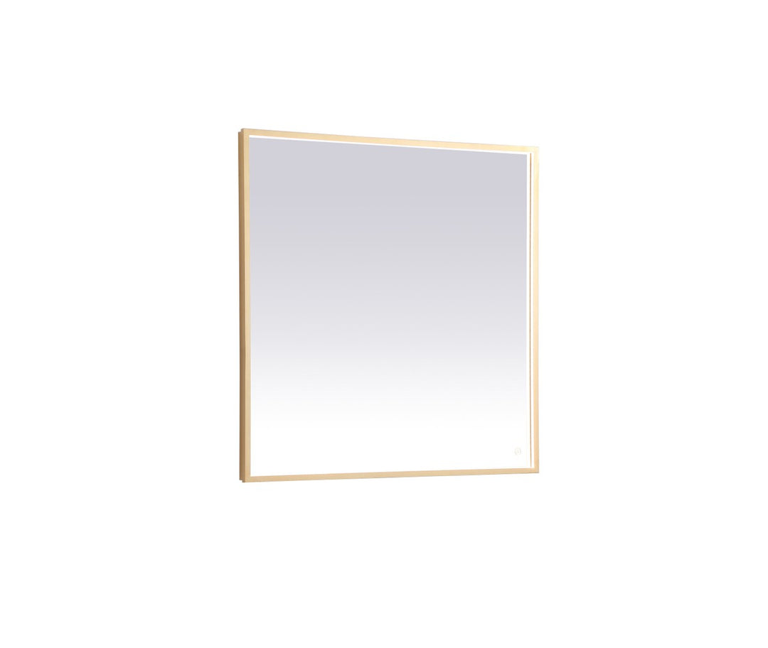 Elegant Lighting MRE63636BR Modern Pier Mirror Brass