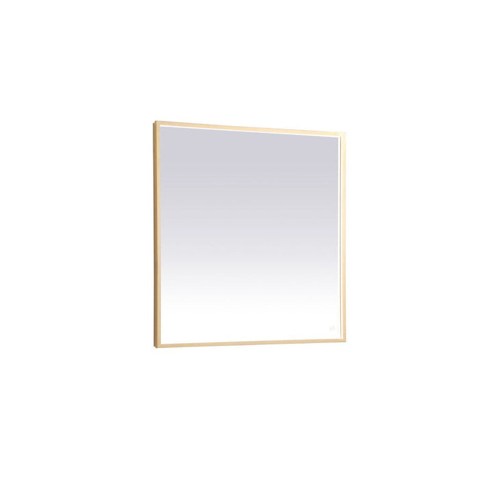 Elegant Lighting MRE63636BR Modern Pier Mirror Brass