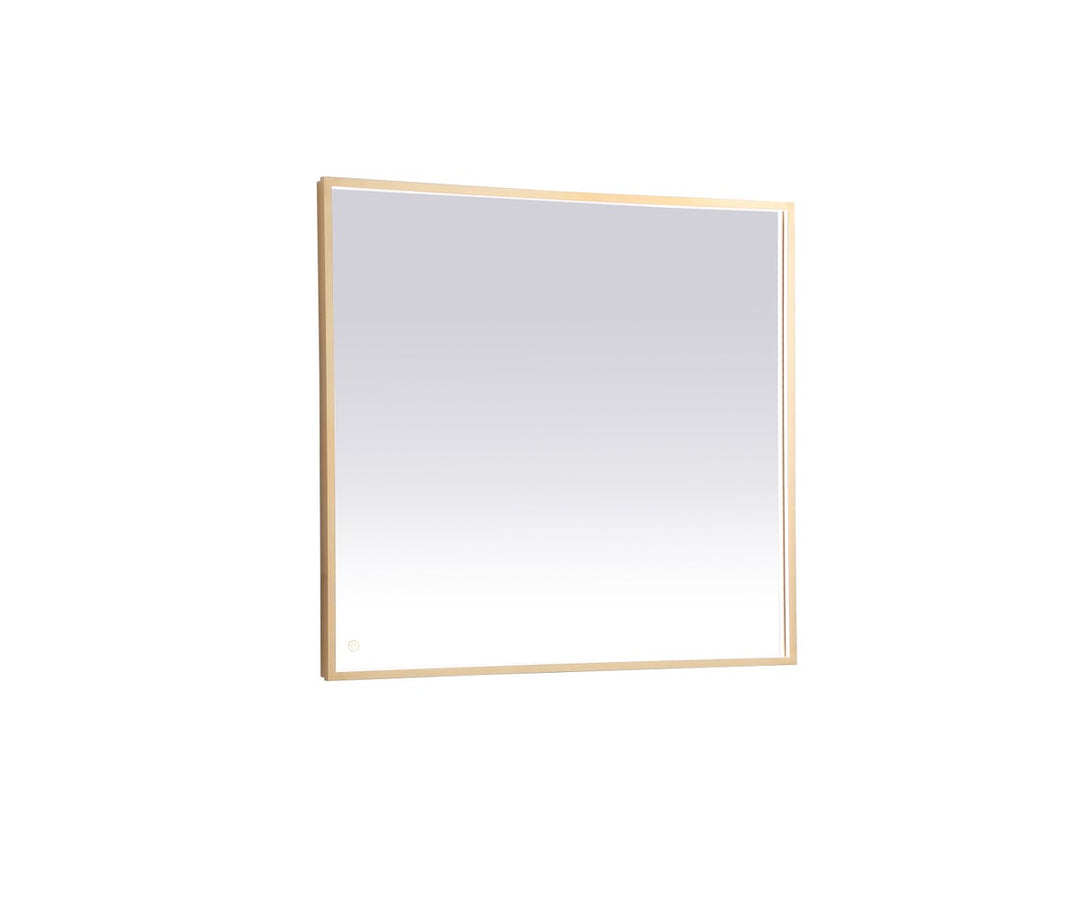 Elegant Lighting MRE63640BR Modern Pier Mirror Brass