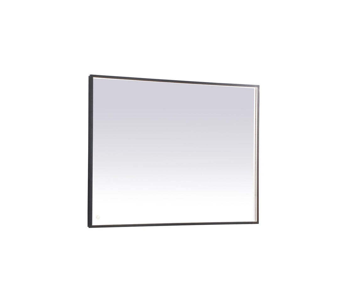 Elegant Lighting MRE63648BK Modern Pier Mirror Black