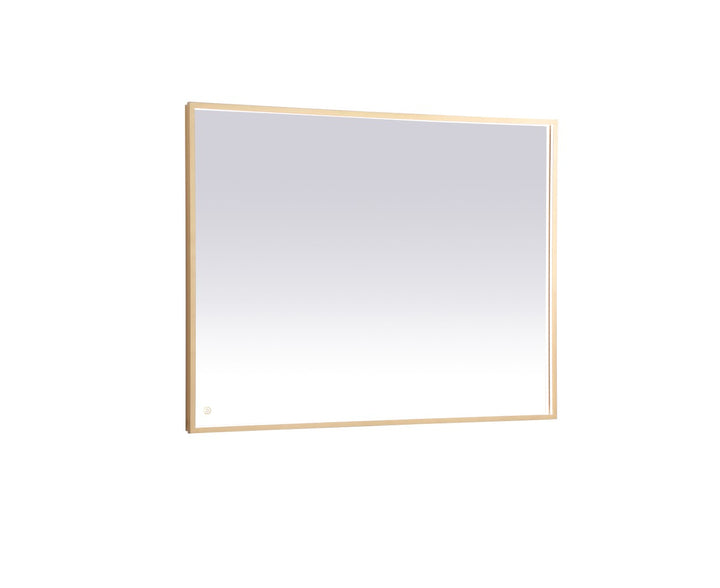 Elegant Lighting MRE63648BR Modern Pier Mirror Brass