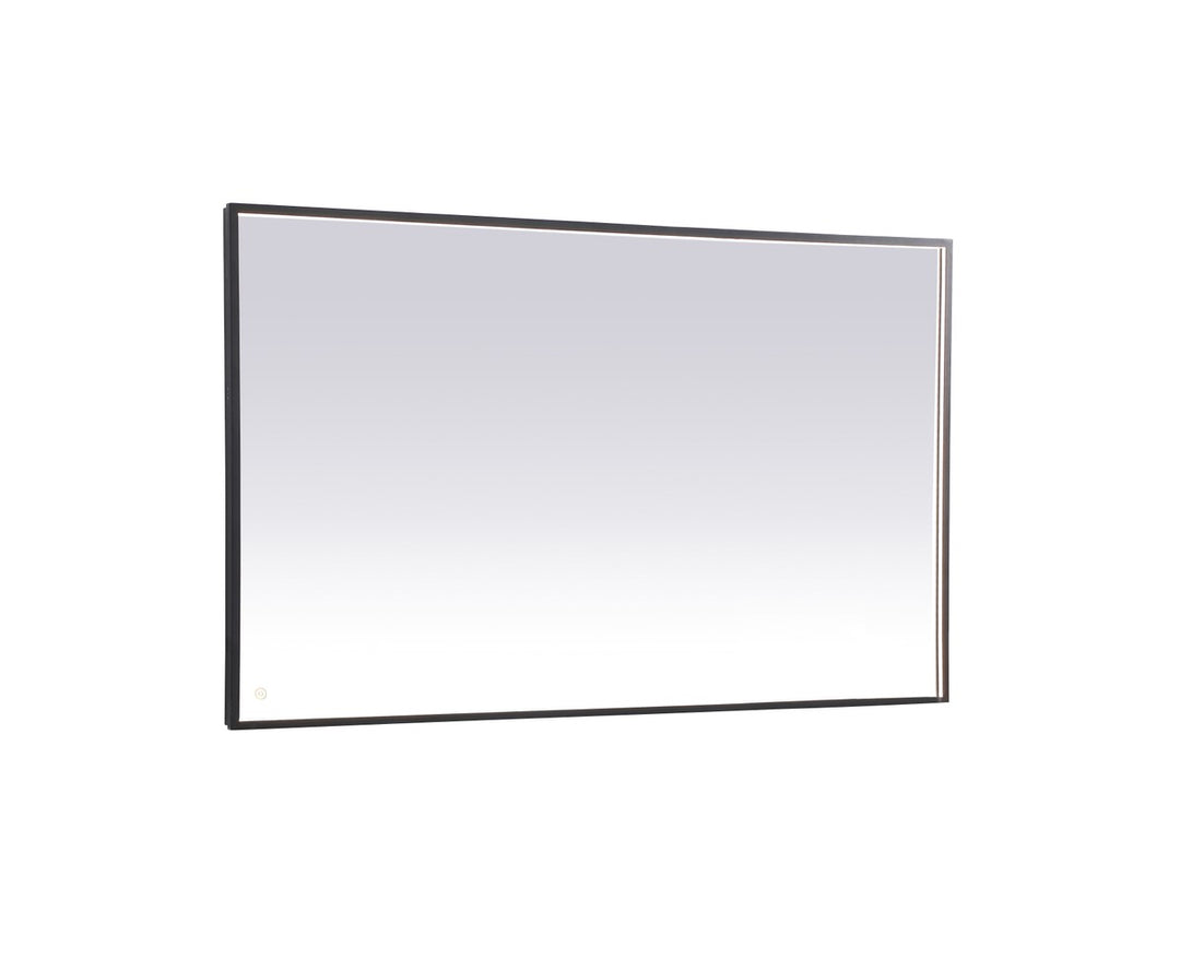 Elegant Lighting MRE63660BK Modern Pier Mirror Black