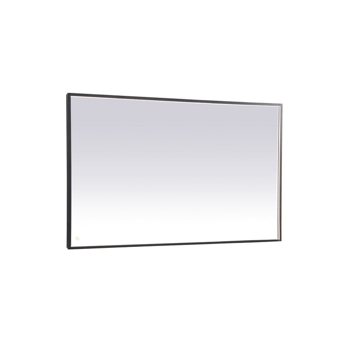 Elegant Lighting MRE63660BK Modern Pier Mirror Black