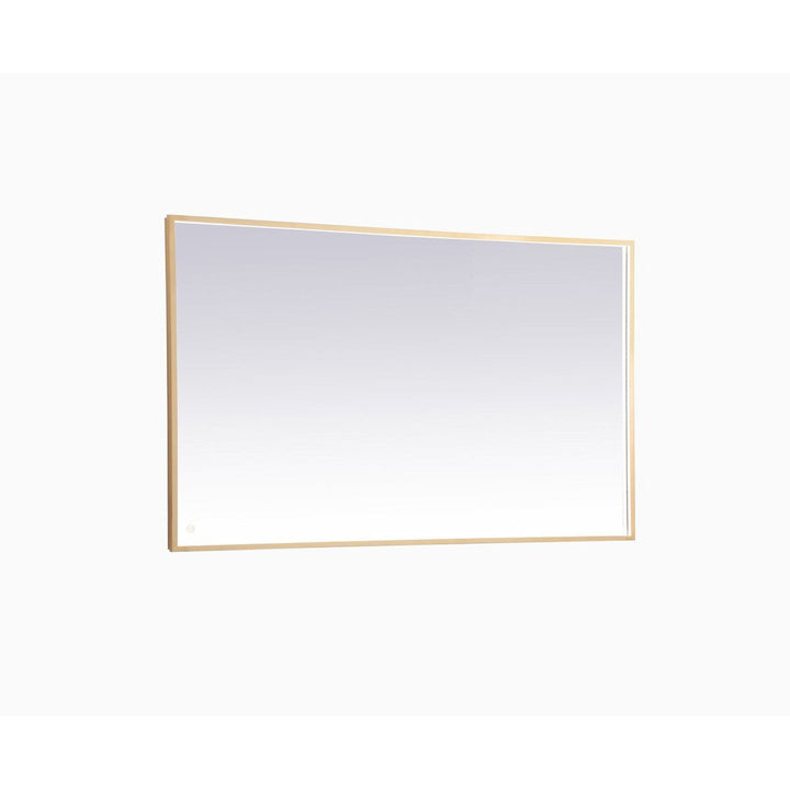 Elegant Lighting MRE63660BR Modern Pier Mirror Brass