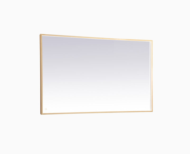 Elegant Lighting MRE63660BR Modern Pier Mirror Brass