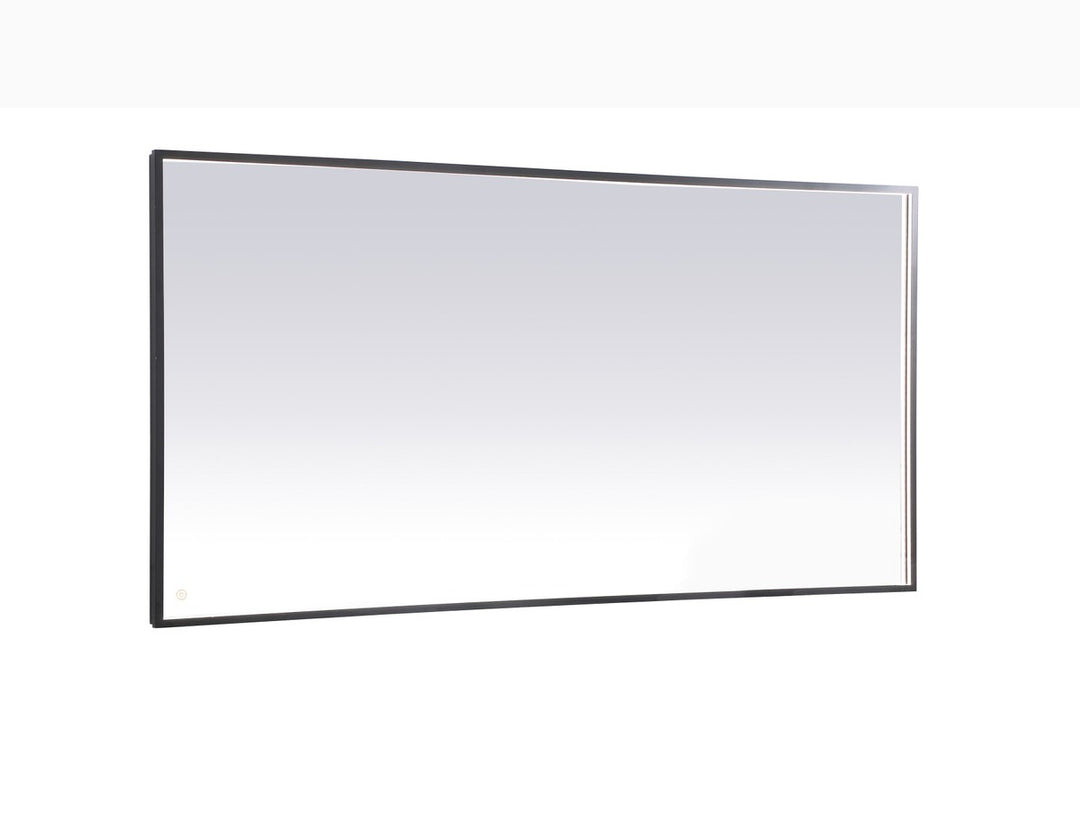 Elegant Lighting MRE63672BK Modern Pier Mirror Black