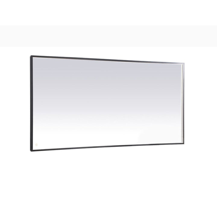 Elegant Lighting MRE63672BK Modern Pier Mirror Black