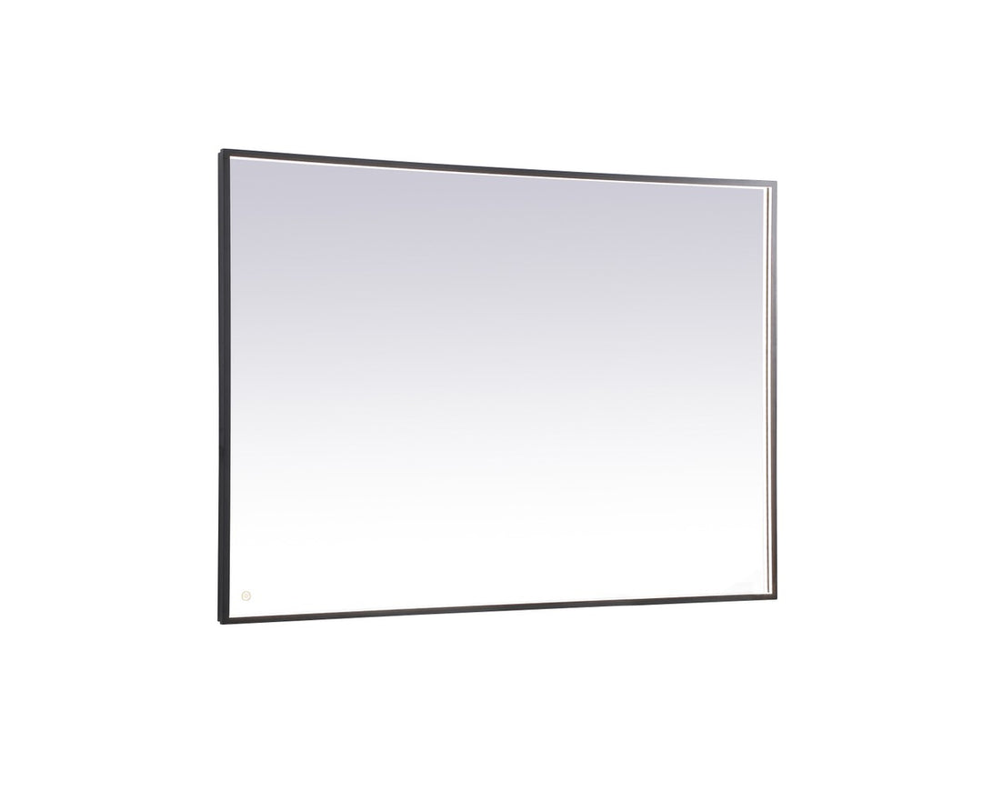 Elegant Lighting MRE64260BK Modern Pier Mirror Black