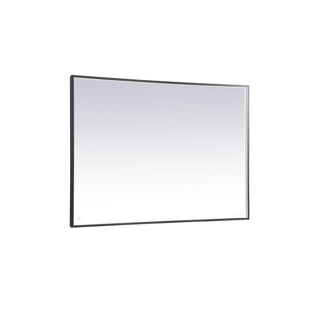 Elegant Lighting MRE64260BK Modern Pier Mirror Black