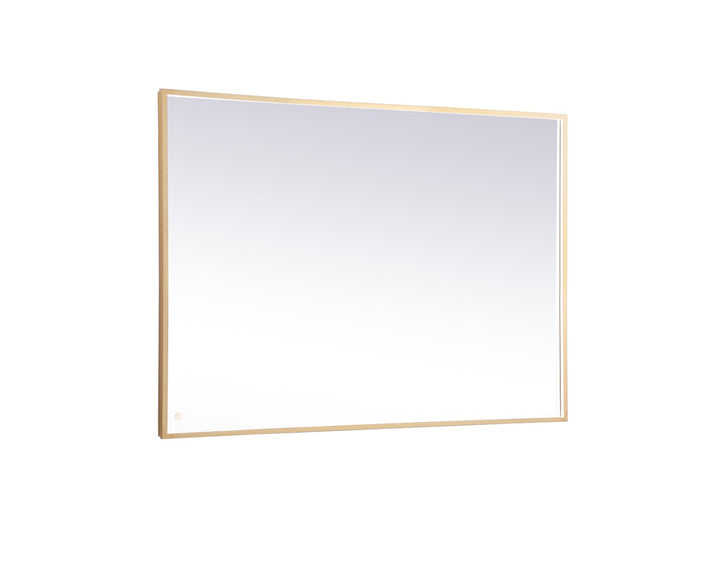 Elegant Lighting MRE64260BR Modern Pier Mirror Brass