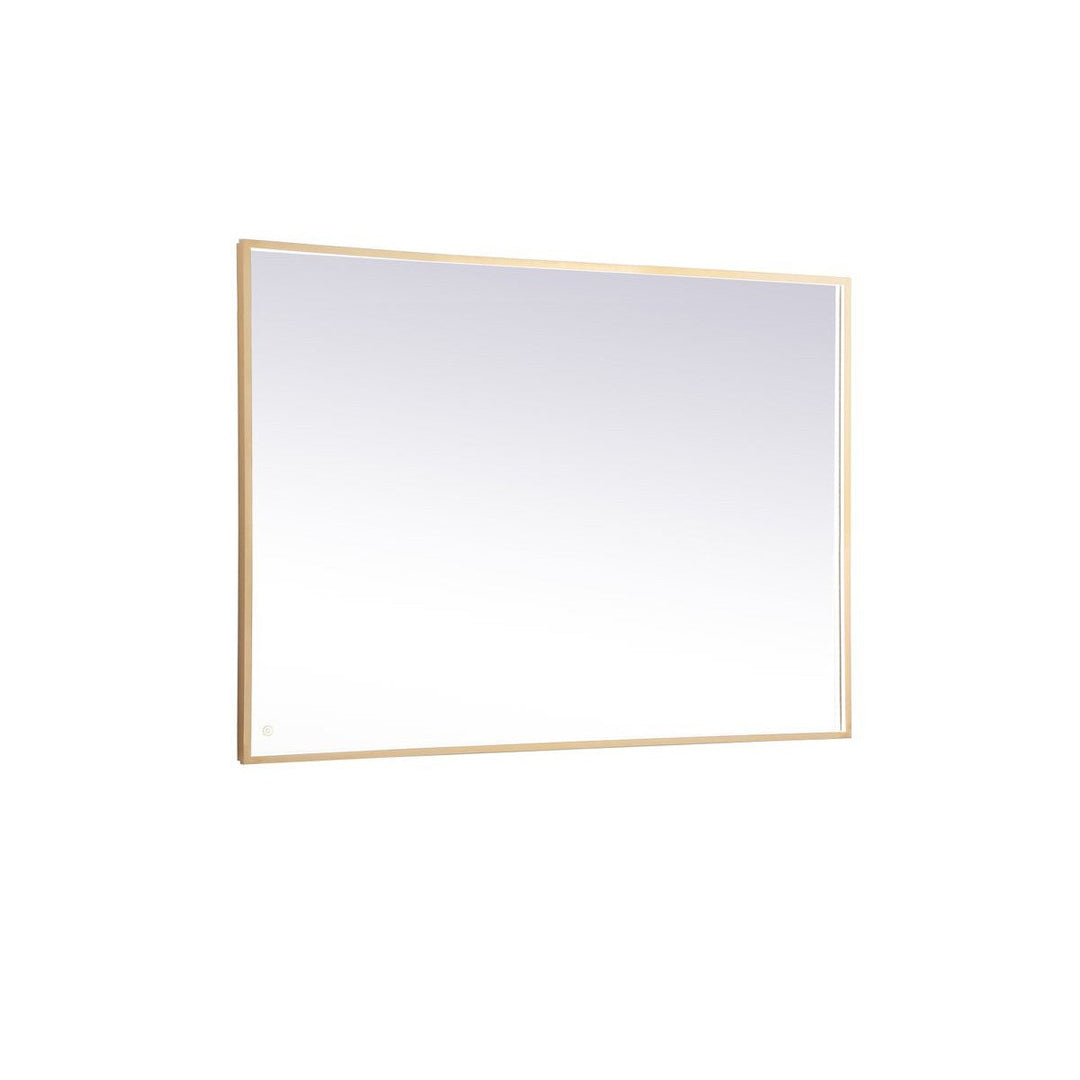 Elegant Lighting MRE64260BR Modern Pier Mirror Brass