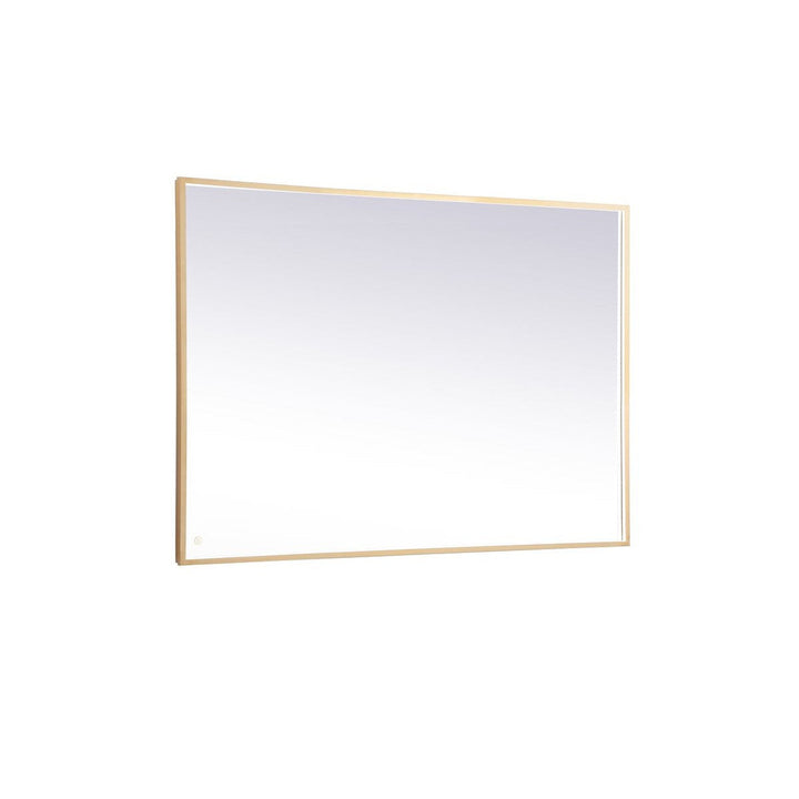 Elegant Lighting MRE64260BR Modern Pier Mirror Brass