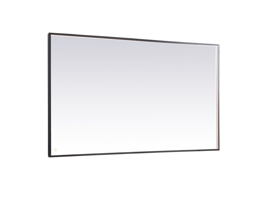 Elegant Lighting MRE64272BK Modern Pier Mirror Black