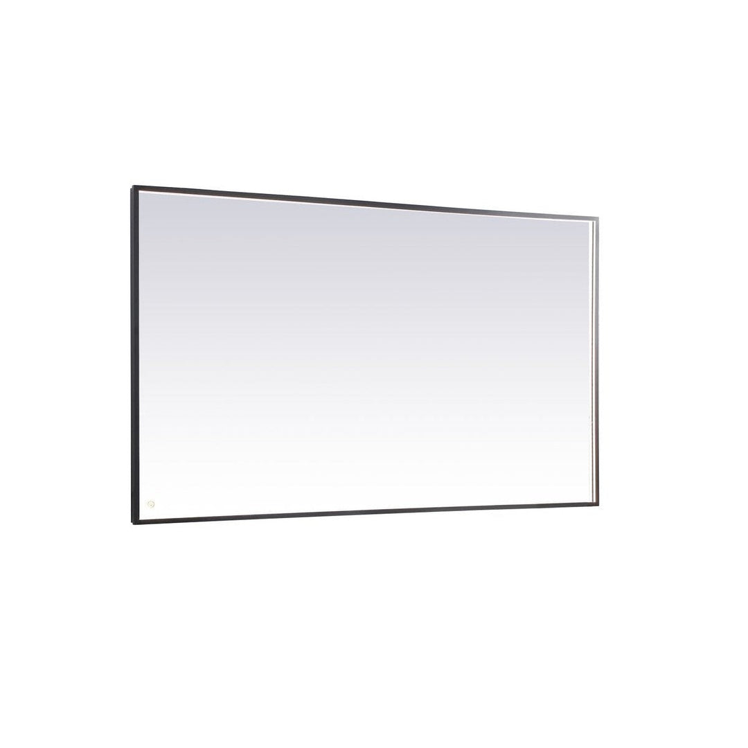 Elegant Lighting MRE64272BK Modern Pier Mirror Black