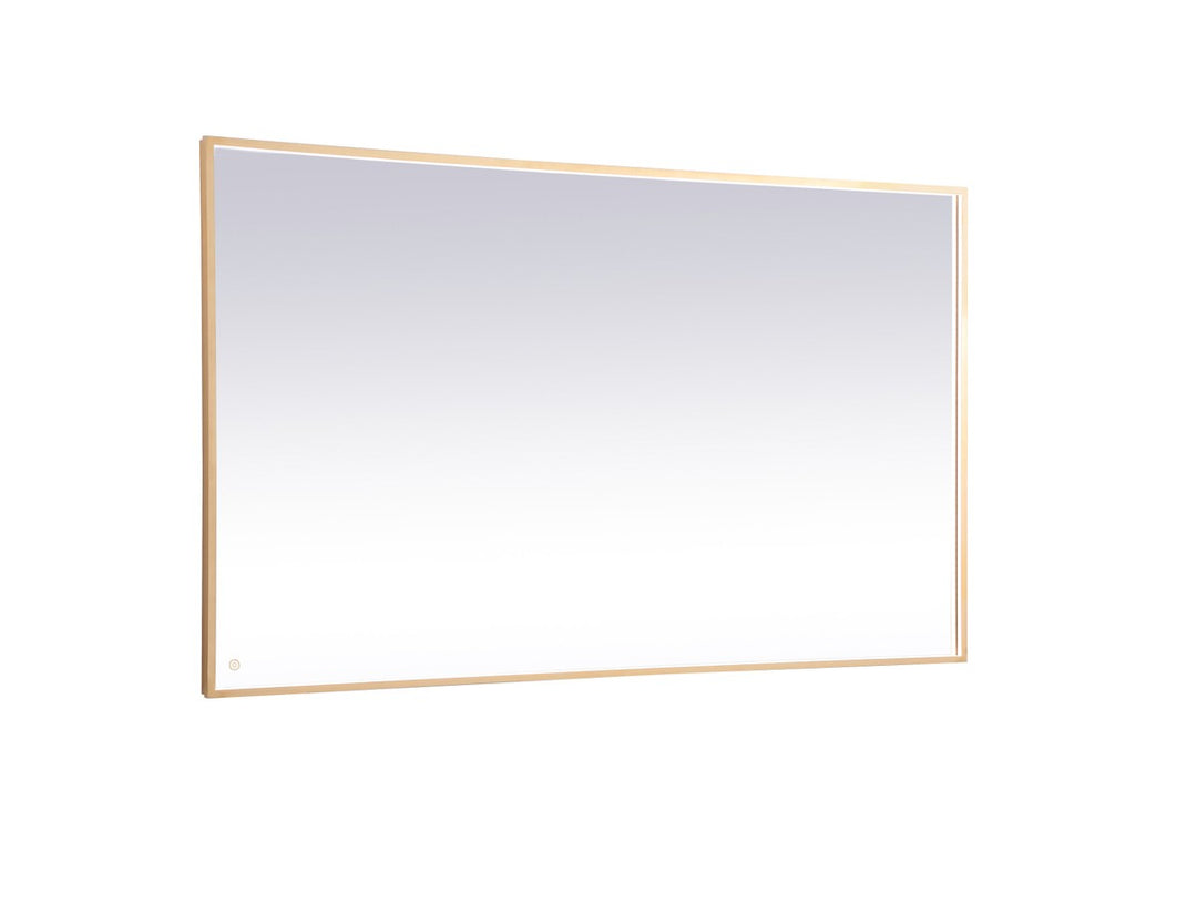 Elegant Lighting MRE64272BR Modern Pier Mirror Brass