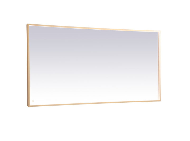 Elegant Lighting MRE63672BR Modern Pier Mirror Brass