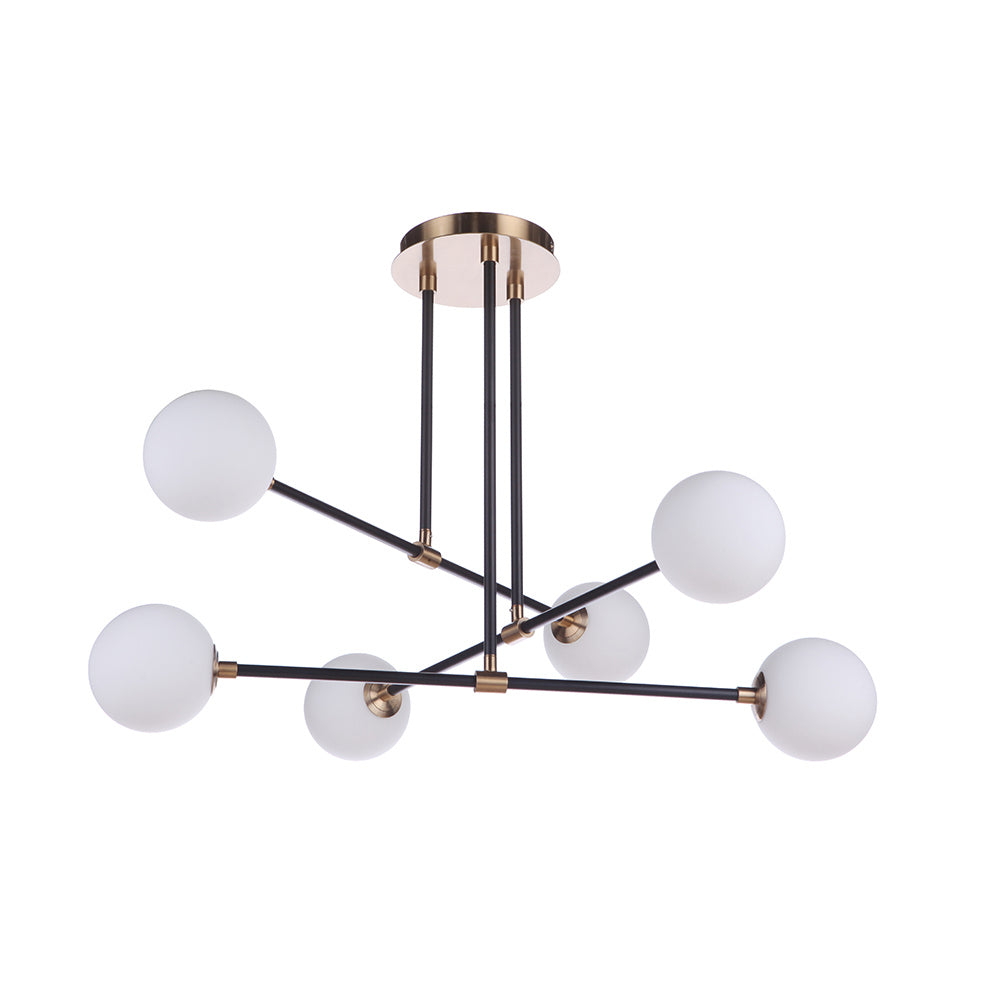 Mariana Dot 373684 Ceiling Light - Black and Brass