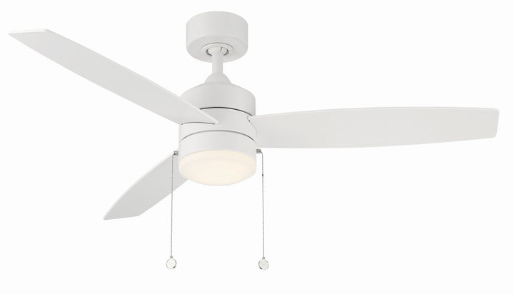 WAC Atlantis F-072L-MW Ceiling Fan - Matte White