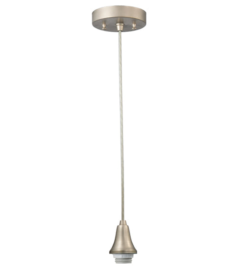 Meyda Tiffany Lighting 120842 Hyde Park One Light Hanger Hardware Utility Light Pewter, Nickel, Silver