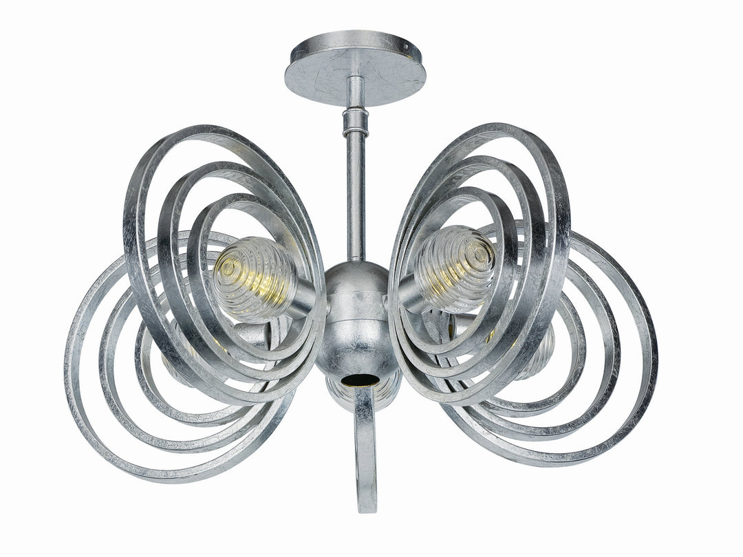 Studio M By Maxim Frequency SM23634CRSL Ceiling Light - Silver Leaf