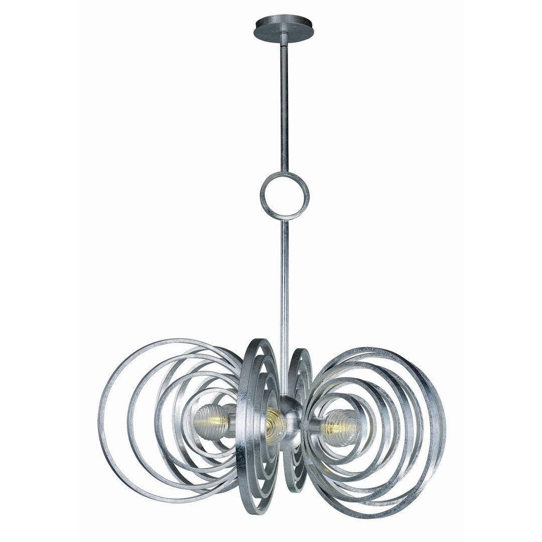 Studio M By Maxim Frequency SM23636CRSL Chandelier Light - Silver Leaf