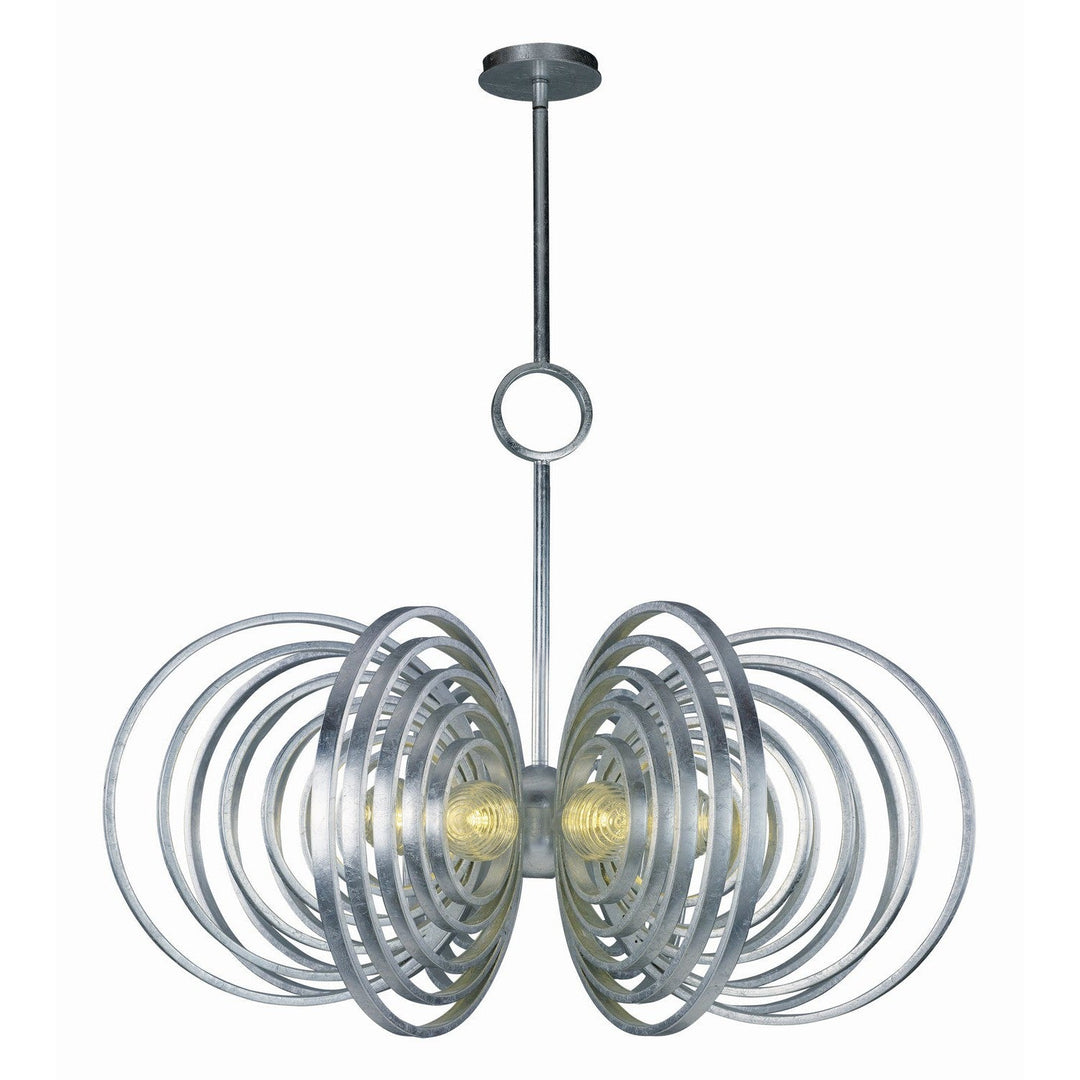 Studio M By Maxim Frequency SM23638CRSL Chandelier Light - Silver Leaf