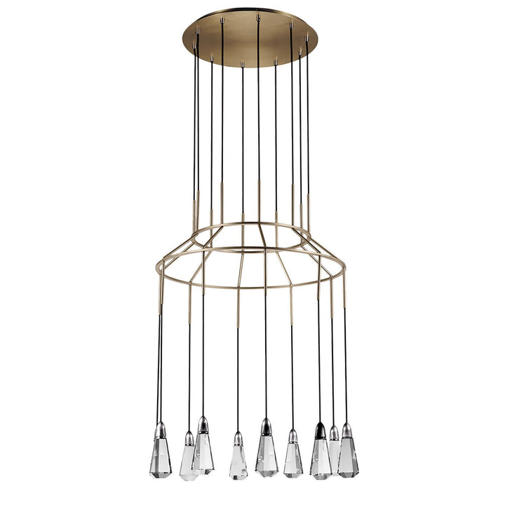 Studio M By Maxim 10 Carat SM23785BCSNSBR Chandelier Light - Satin Nickel / Satin Brass
