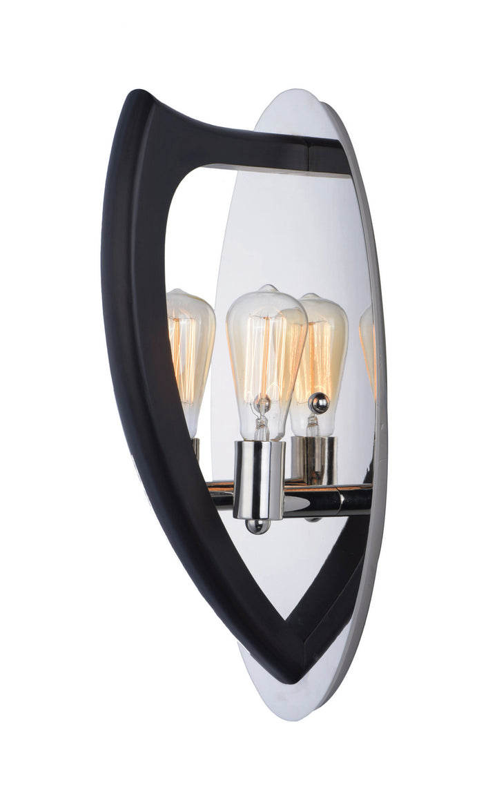 Studio M By Maxim Crescendo SM23800WEPN Wall Light - Wenge / Polished Nickel