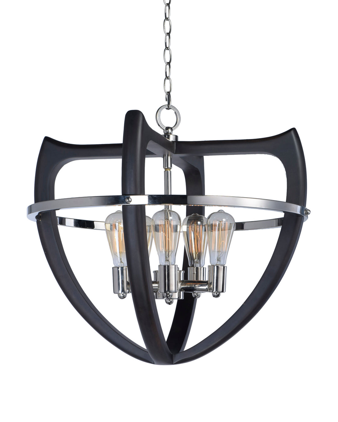 Studio M By Maxim Crescendo SM23805WEPN Pendant Light - Wenge / Polished Nickel
