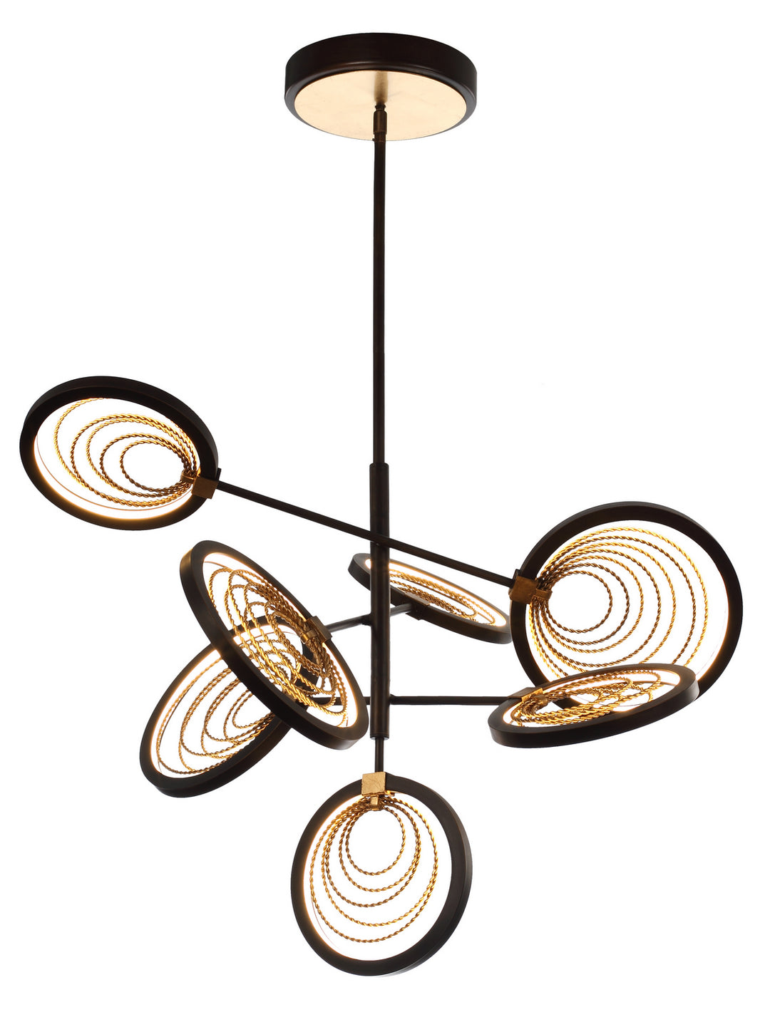 Studio M By Maxim Lariat SM23845BZGTGL Chandelier Light - Bronze Gilt / Gold Leaf