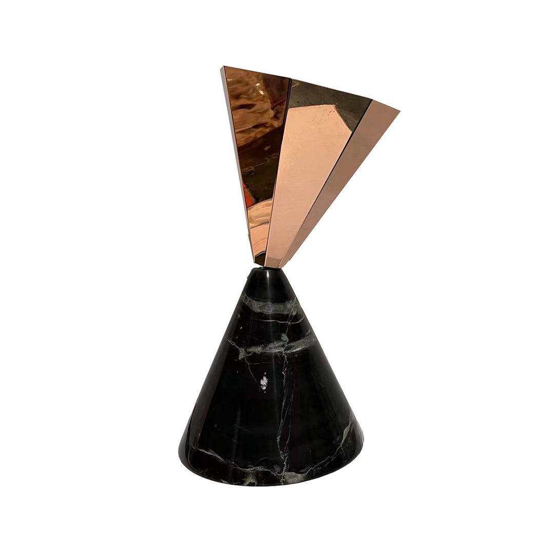 Studio M SM2441RGBK Modern Hourglass Lamp Rose Gold And Black