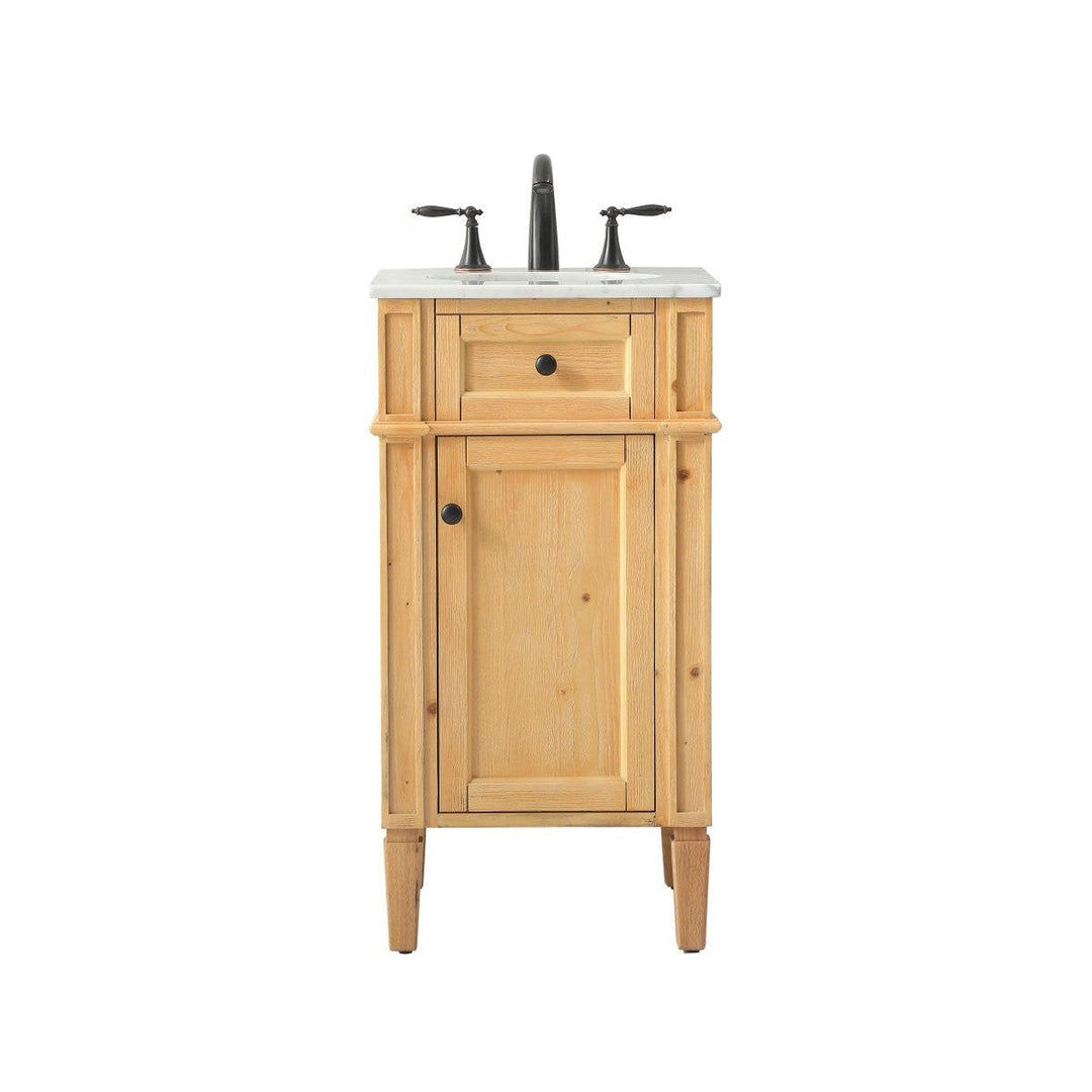 Elegant Lighting VF12518NW  Park Avenue Plumbing Natural Wood