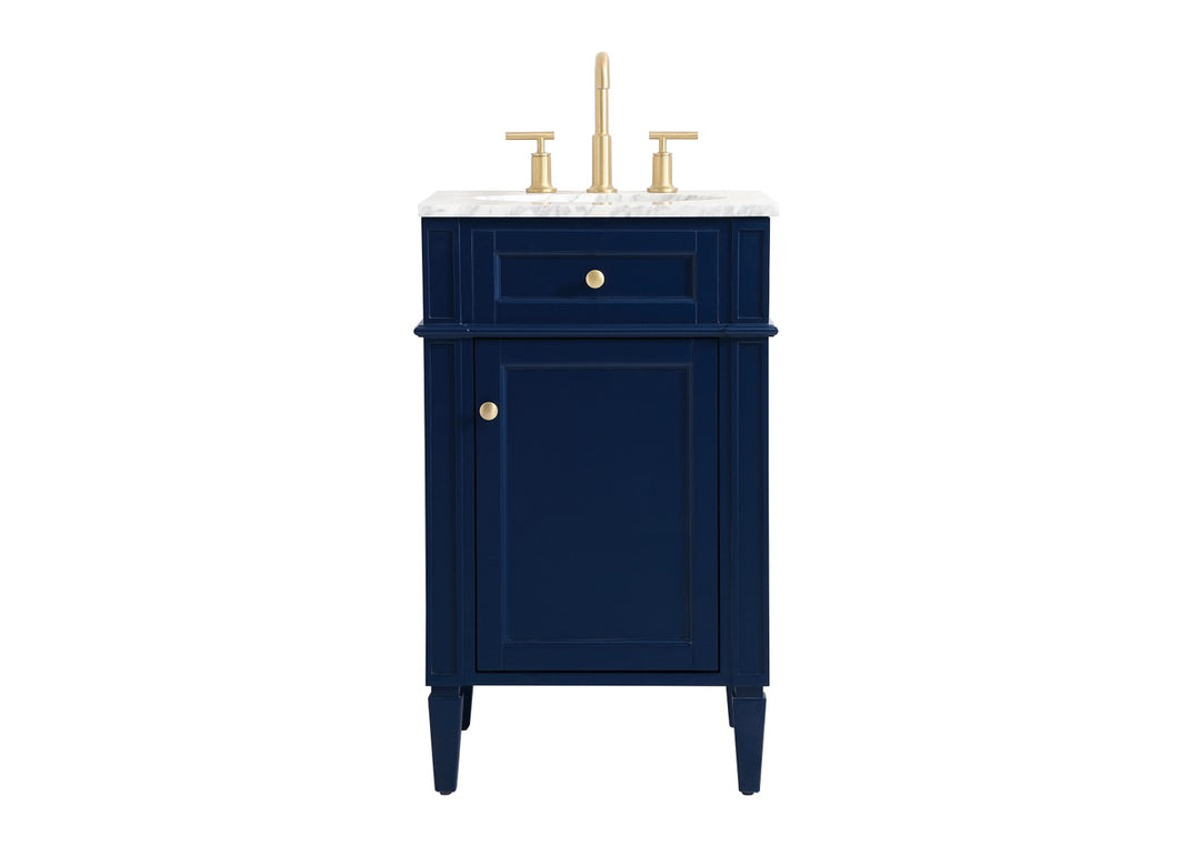 Elegant Lighting VF12521BL  Park Avenue Plumbing Blue