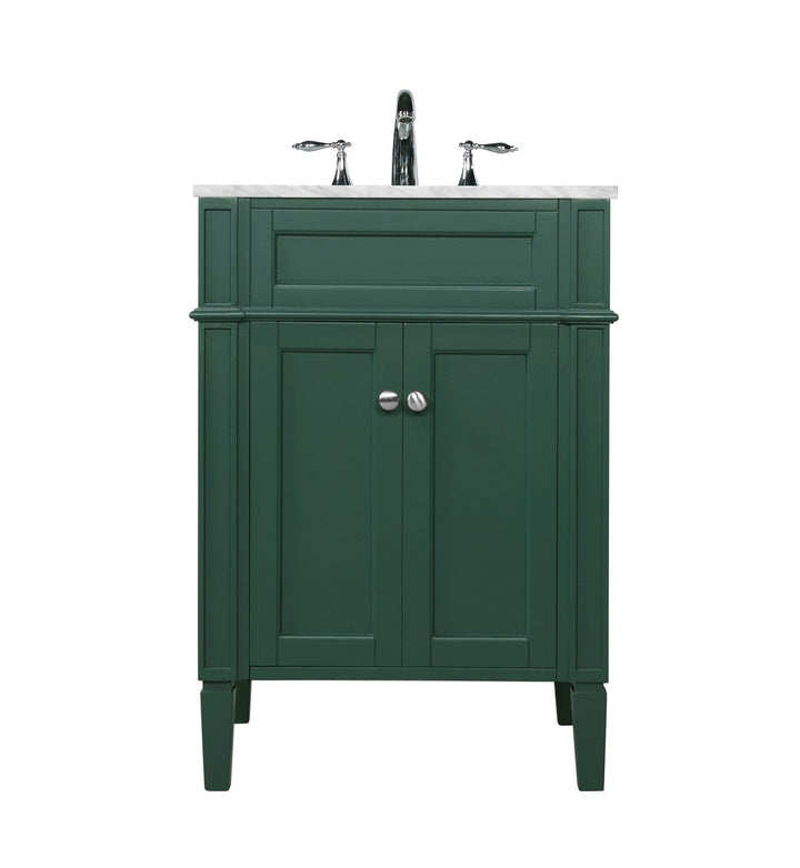 Elegant Lighting VF12524GN  Park Avenue Plumbing Green