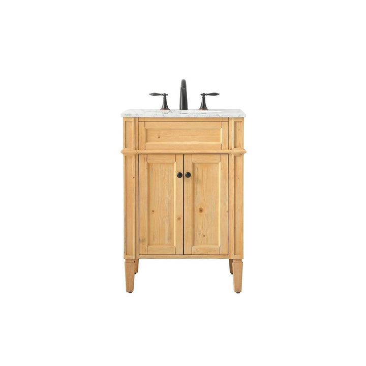 Elegant Lighting VF12524NW  Park Avenue Plumbing Natural Wood