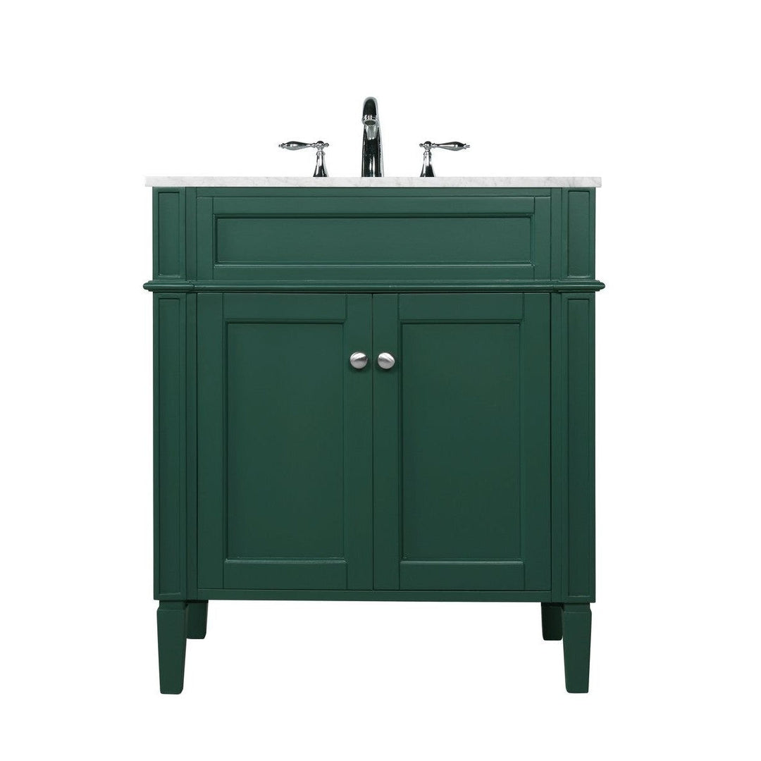 Elegant Lighting VF12530GN  Park Avenue Plumbing Green