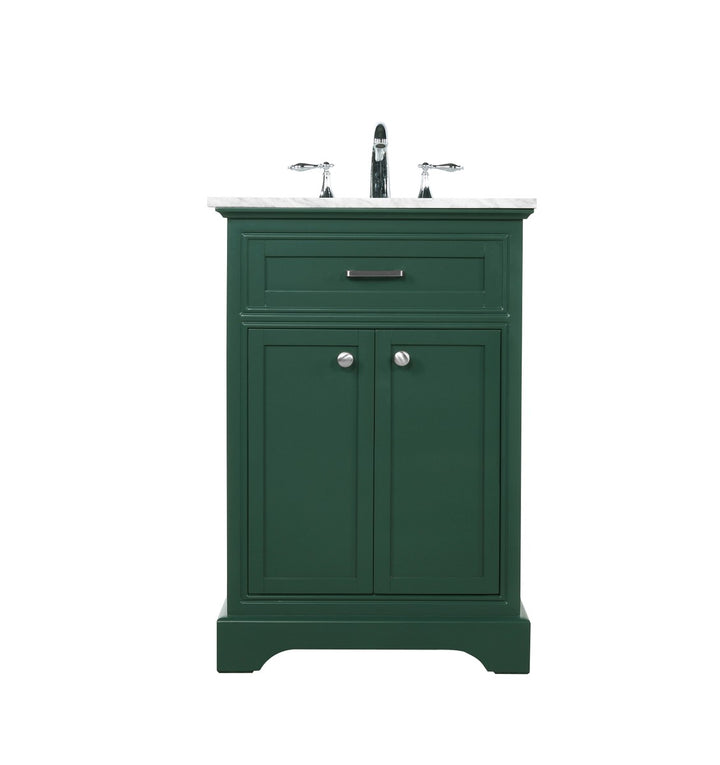 Elegant Lighting VF15024GN  Americana Plumbing Green