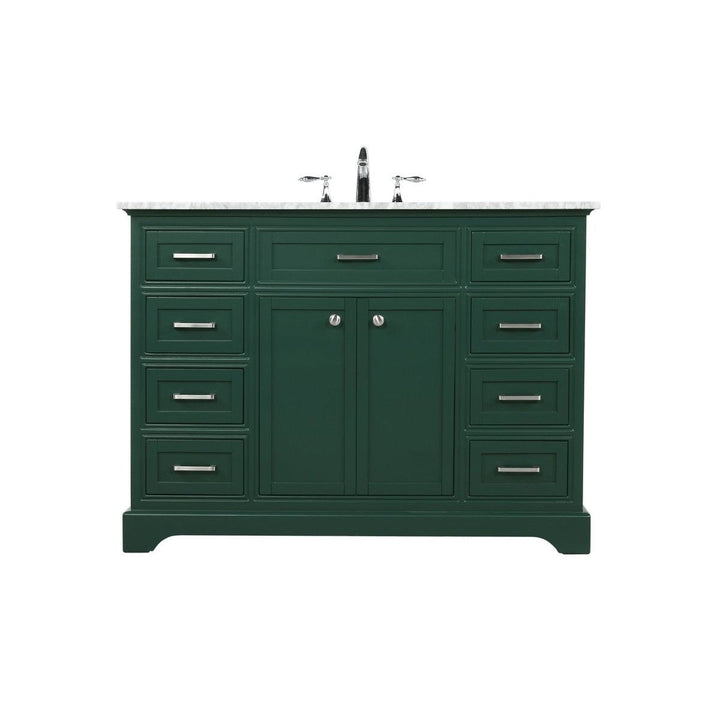 Elegant Lighting VF15048GN  Americana Plumbing Green