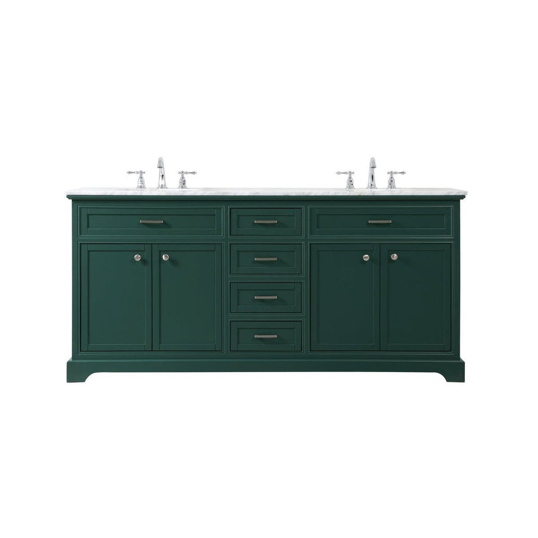 Elegant Lighting VF15072DGN  Americana Plumbing Green