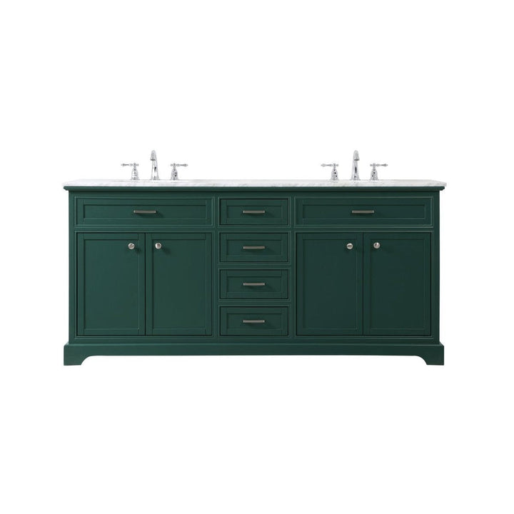 Elegant Lighting VF15072DGN  Americana Plumbing Green