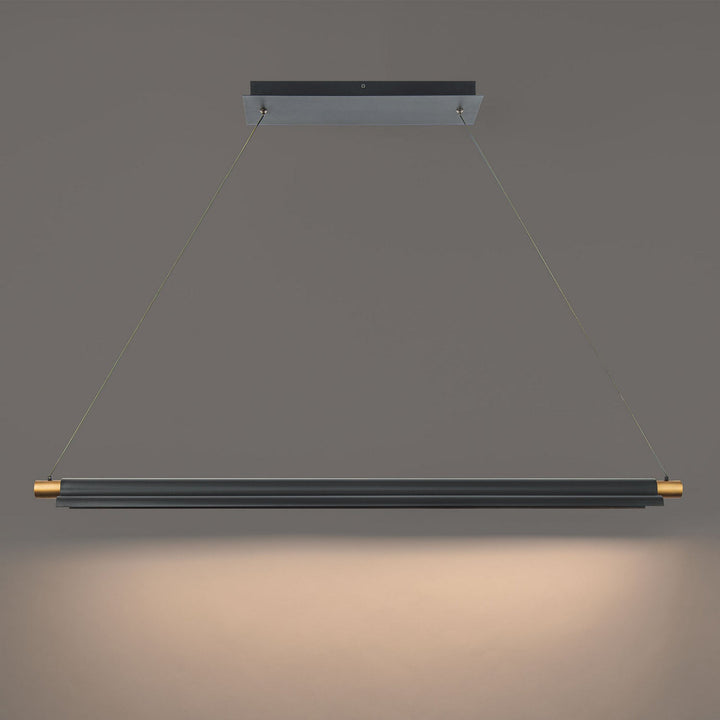 WAC Pavilion PD-65244-BK/AB Pendant Light - Black/Aged Brass