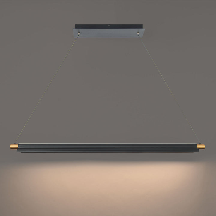 WAC Pavilion PD-65244-BK/AB Pendant Light - Black/Aged Brass