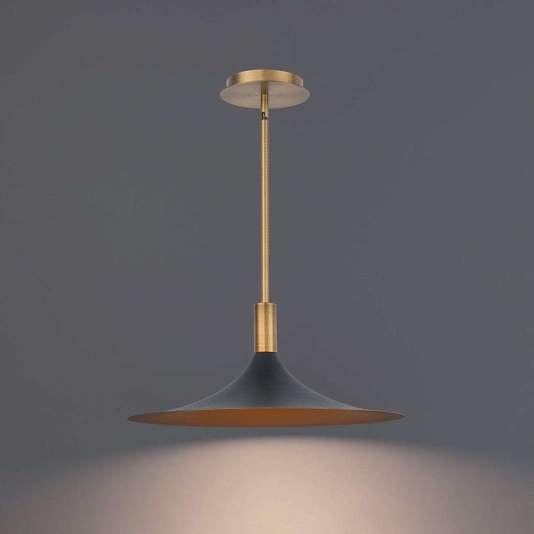 WAC Cochere PD-97218-BK/GO/AB Pendant Light - Black/Gold/Aged Brass