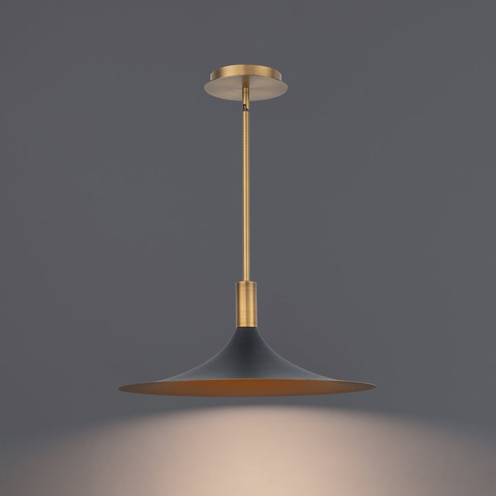 WAC Cochere PD-97218-BK/GO/AB Pendant Light - Black/Gold/Aged Brass