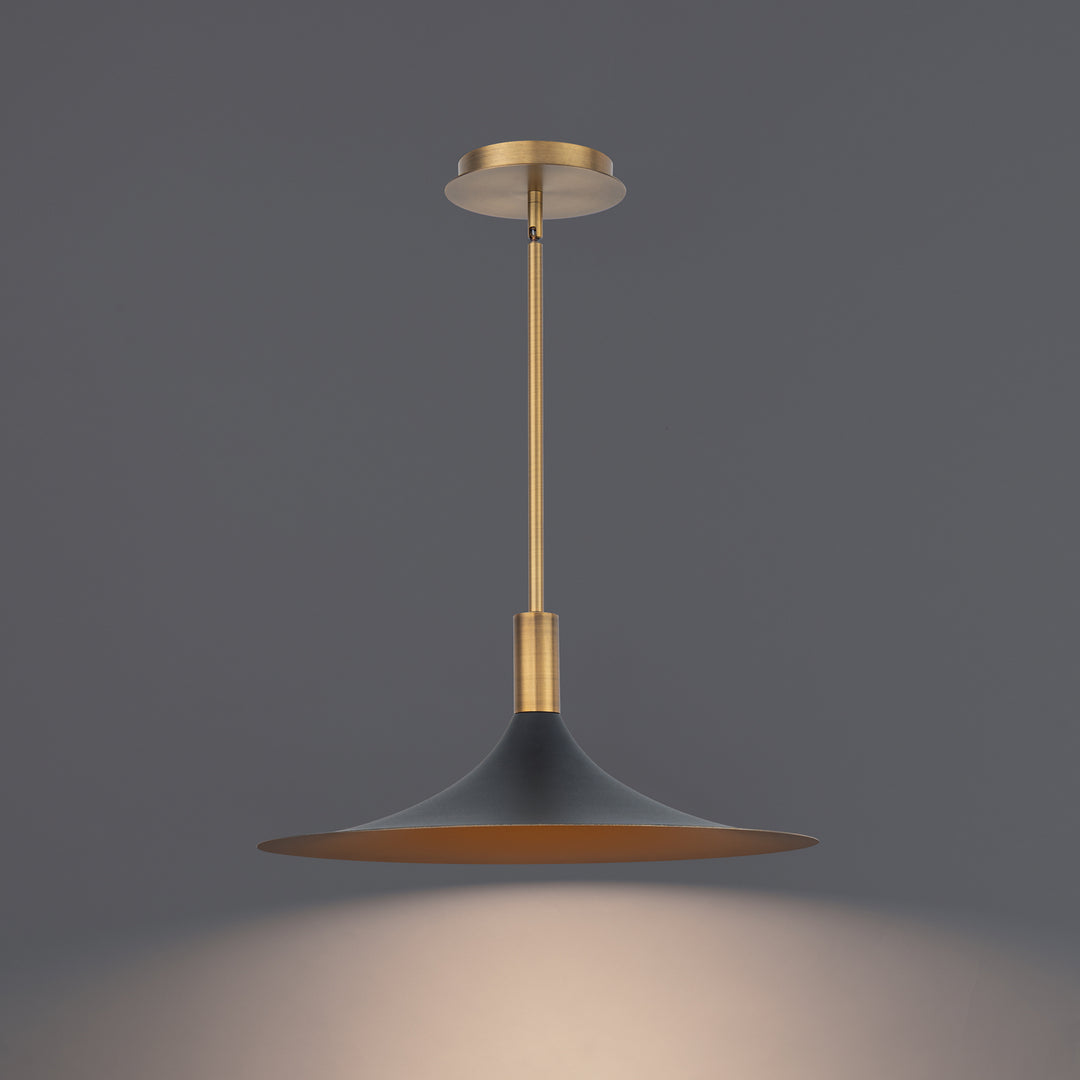 WAC Cochere PD-97218-BK/GO/AB Pendant Light - Black/Gold/Aged Brass