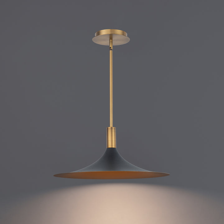 WAC Cochere PD-97218-BK/GO/AB Pendant Light - Black/Gold/Aged Brass