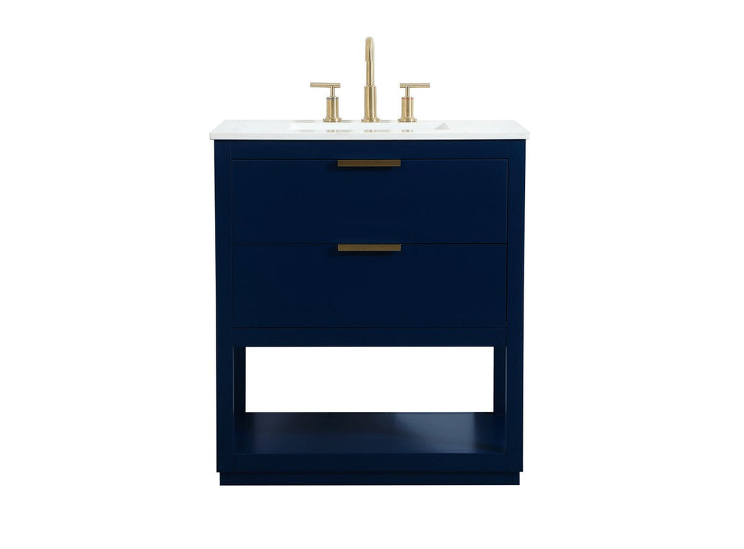 Elegant Lighting VF19230BL Modern Larkin Plumbing Blue